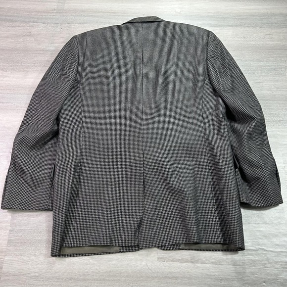 Hickey Freeman Blazer Mens 42R Gray Silk Check Sport Coat Jacket Nordstrom - Picture 2 of 14